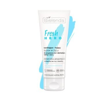 Bielenda Fresh Hero, olejek w żelu do demakijażu twarzy i oczu, nawilżająco-kojący, 90 g