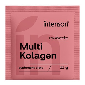Intenson Multi Kolagen, proszek, smak truskawkowy, 11 g