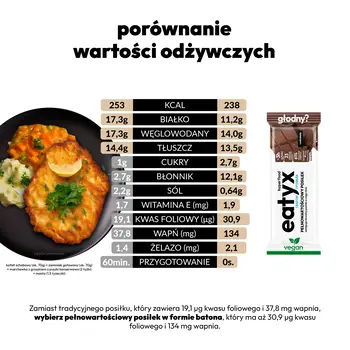 Eatyx Hyperfood Czekolada, baton, 60 g