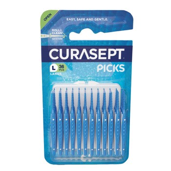 Curasept Picks Large, wykałaczki silikonowe, 36 szt.
