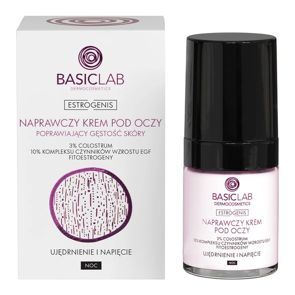 BasicLab BasicLab Estrogenis, naprawczy krem pod oczy poprawiający gęstość skóry ,18 ml — Inhaltsstoffe und Bewertung