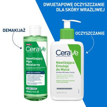 CeraVe, nawilżający płyn micelarny, 400 ml