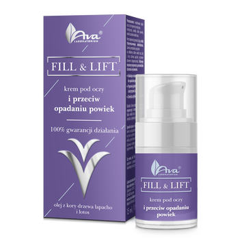 Ava Fill & Lift, krem pod oczy i przeciw opadaniu powiek, 15 ml