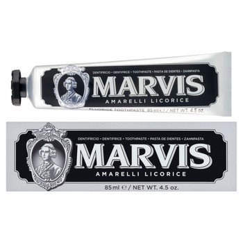 Marvis Amarelli Licorice, pasta do zębów wybielająca, mięta i lukrecja, 85 ml