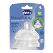 Chicco Natural Feeling, smoczek na butelkę, silikonowy, trójprzepływowy, 2 szt. https://azcdn.doz.pl/image/d/product/aa212276-scale-180x180.png