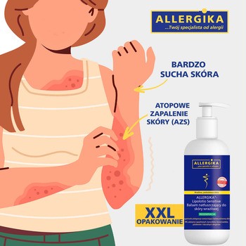 Allergika Lipolotio Sensitive, balsam natłuszczający do skóry wrażliwej, 500 ml