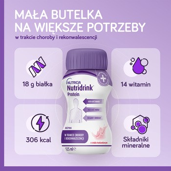 Nutridrink Protein Zestaw Smaków, płyn, mix smaków 8 x 125 ml