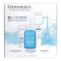 Zestaw Dermedic Hydrain 3, serum nawadniające, 30 ml + krem pod oczy, 15 ml + krem dogłębnie nawilżający na dzień, 2,5 ml