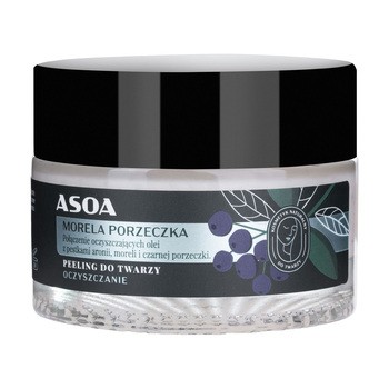 Asoa, peeling do twarzy morela-porzeczka, 50 ml