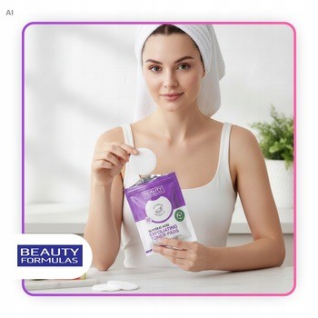 Beauty Formulas, złuszczające płatki z kwasem glikolowym i ekstraktem z arbuza, 30 szt.