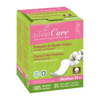 Silver Care, higieniczne wkładki bawełniane, ultracienkie, 24 szt.