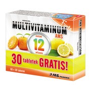 Multivitaminum AMS Forte, tabletki, 60 szt. + 30 szt.