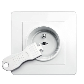 Sipo, zabezpieczenia do gniazdek elektrycznych, kolor biały, 12 szt.