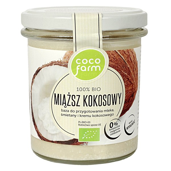 Bio miąższ kokosowy 280g [COCO FARM] - COCO FARM