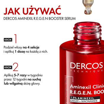 Vichy Dercos Aminexil R.E.G.E.N., serum wzmacniające i stymulujące włosy, 90 ml