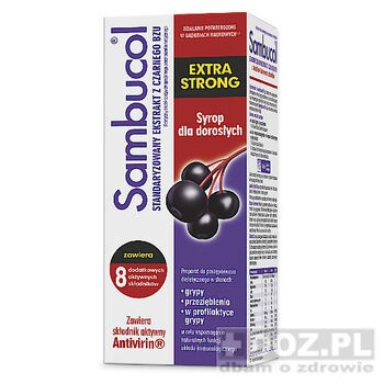 Sambucol Extra Strong, syrop dla dorosłych, 120 ml
