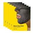 Barulab Black Clay, maska z czarną glinką, 18 g x 5 szt.