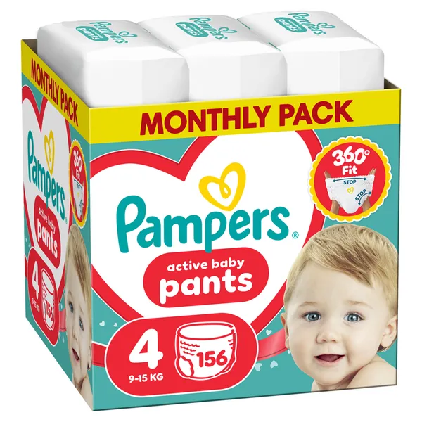 Набор подгузников-трусиков Pampers Active Baby Pants, размер 4, 156 шт + размер 3, 180 шт — фото 3