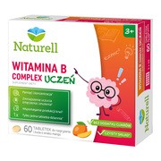 Naturell B Complex Uczeń, tabletki do rozgryzania i żucia, smak mango, 60 szt. https://azcdn.doz.pl/image/d/product/8526de4f-scale-180x180.png