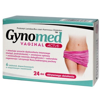 Gynomed Vaginal Active, tabletki dopochwowe, 6 szt