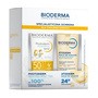 Zestaw Bioderma, Photoderm Pediatrics, ochronny spray dla dzieci SPF 50+, 200 ml + Atoderm Huile de douche, olejek do kąpieli i pod prysznic do ciała i twarzy, 200 ml