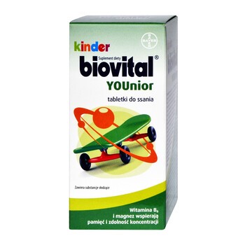 Kinder Biovital YOUnior, tabletki do ssania, 30 szt.
