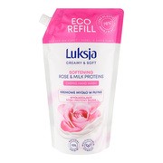 Luksja Creamy & Soft, wygładzające mydło w płynie, Róża i Proteiny Mleka, refill, 900 ml https://azcdn.doz.pl/image/d/product/88550520-scale-180x180.png