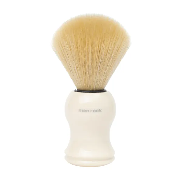 Помазок Men Rock The Shaving Brush Synthetic, синтетический ворс, ручка цвета слоновой кости