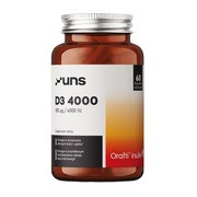 Uns D3 4000, kapsułki twarde, 60 szt.