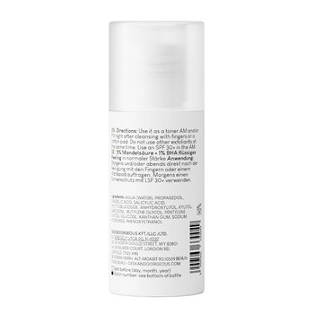 Geek & Gorgeous Cheer Up, tonik kwasowy do twarzy o średniej mocy z 6% kwasem migdałowym + BHA, 30 ml