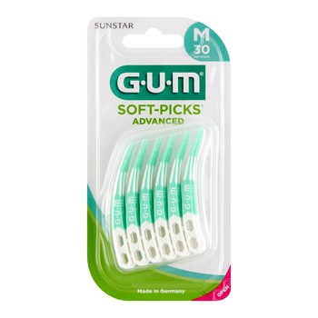 Gum Soft-Picks Advanced, czyściki międzyzębowe, średnie, 30 szt.