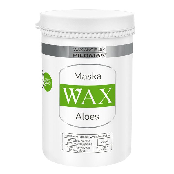 WAX Ang PILOMAX WAX Aloes, Laboratorium Pilomax, maska nawilżająca do włosów cienkich lub przetłuszczających się, 480 ml — Składniki i ocena