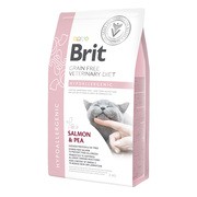 Brit Veterinary Diets Cat Grain-free Hypoallergenic, bezzbożowa, hipoalergiczna karma dietetyczna dla kociąt i dorosłych kotów z problemami dermatologicznymi, łosoś i groch, 2 kg https://azcdn.doz.pl/image/d/product/13a40d3f-scale-180x180.png