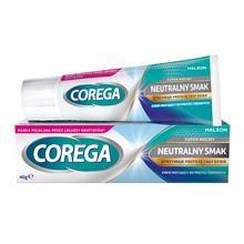 Corega Super Mocny Neutralny Smak, krem do protez, 40 g