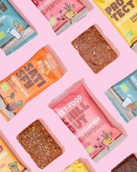 Diet-Food Satisfy Bio wegański baton kakaowy z olejkiem pomarańczowym, 35 g