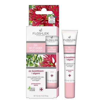 Flos-Lek Pharma, żel do powiek i pod oczy ze świetlikiem i algami, 15 ml