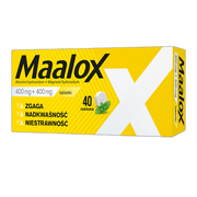 Maalox, 400 mg+400 mg, tabletki, 40 szt.