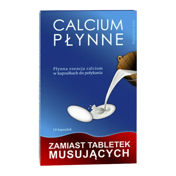 Calcium Płynne 250mg wapnia 10 kapsułek [SHWAITZAR KALCIUM INSTITUT]