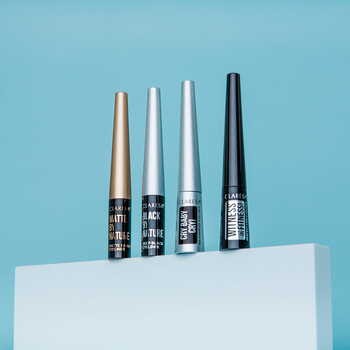 Claresa Cry Baby Cry!, wodoodporny eyeliner w płynie, 4 g