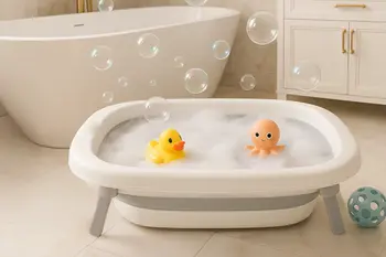 Momini BelloBath, składana wanienka z termometrem dla niemowląt, 1 szt.