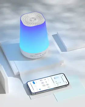 Momcozy Baby Sound Machine, inteligentny odtwarzacz dźwięków dla dzieci z lampką LED, 1 szt.