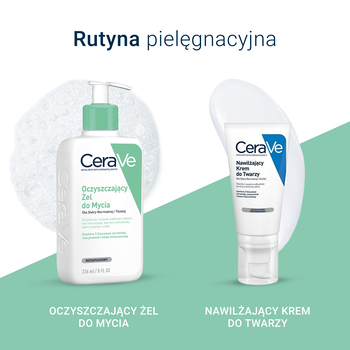 CeraVe, oczyszczający żel do mycia z ceramidami dla skóry normalnej i tłustej, 473 ml