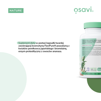 Osavi Kwercetyna z bromelainą, kapsułki twarde, 60 szt.