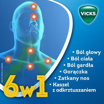 Vicks AntiGrip Complex (SymptoMed Cytryna), proszek do sporządzania roztworu doustnego, 10 saszetek