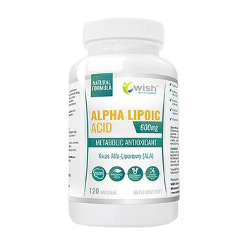 Wish Alpha Lipoic Acid 600 mg, kapsułki, 120 szt.