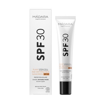 Madara Plant Steam Cell Age-Defying Face Sunscreen, krem do twarzy przeciwzmarszczkowy SPF30, 40 ml
