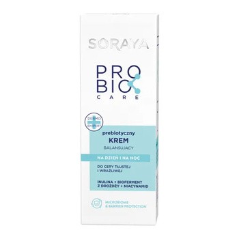 Soraya Probio Care, prebiotyczny krem balansujący do skóry tłustej i wrażliwej, 50 ml