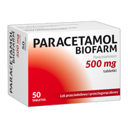 Paracetamol Biofarm, 500 mg, tabletki, 50 szt.