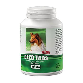 Mikita Dezo Tabs, karma uzupełniająca dla psów, tabletki, 120 szt.