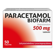 Paracetamol Biofarm, 500 mg, tabletki, 50 szt.
